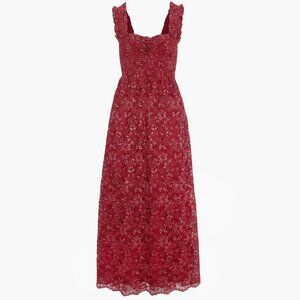 Hill House Home The Rosetta Nap Dress - Claret Lace Size LClaret Lace / L